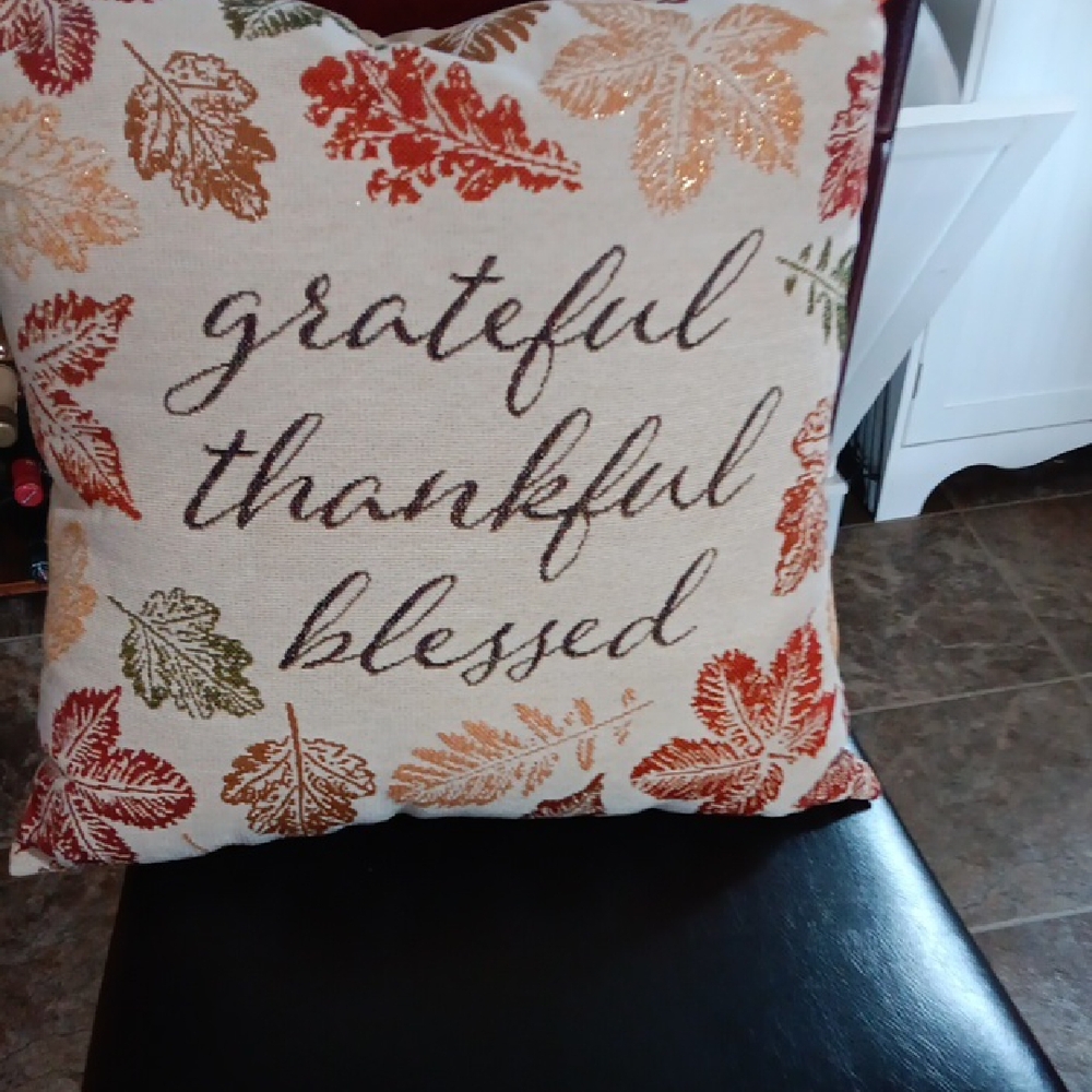 Autumn Leaf Throw Pillow Two